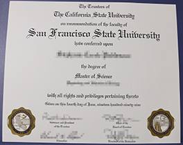 San Francisco State University degree sample, buy fake diploma of SFSU