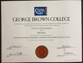 fake George Brown College diploma order