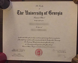 University of Georgia diploma sample