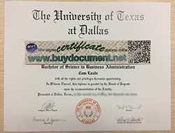 Make University of Texas at Dallas (UTD) Diploma in USA