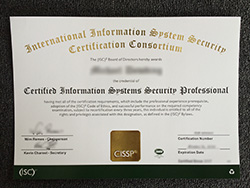 Where to Make Fake CISSP Certificate?