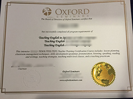 How to Buy Fake Oxford Seminars TESOL Certificate?