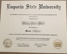 Buy Fake Degree From Emporia State University, Fake Diploma Maker