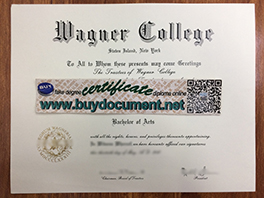 Buy Fake Wagner College Diploma Certificate, Fake Degree Maker