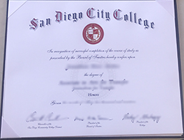 Buy Fake San Diego City College Diploma Online, Fake Degree Maker