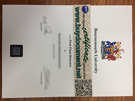 The Bournemouth University degree diploma certificate made for UK friend