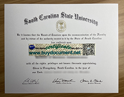 Buy Fake SC State University Diploma Online, Fake SCSU Degree Certificate.