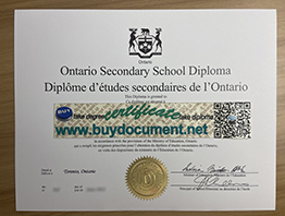 Fake Ontario Secondary School Diploma(OSSD).