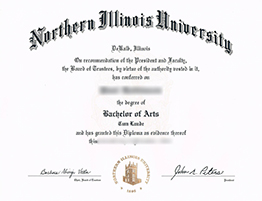 Reprint Northern Illinois University Diploma