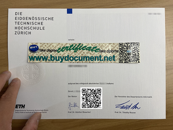 How to Identify A Fake ETH Zurich Diploma? Make A ETH Seal.