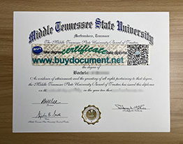 Get a fake Middle Tennessee State University diploma.