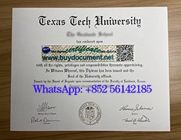 How can I print diploma from Texas Tech? TTU diploma