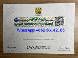 Apply for a fake University of the West of Scotland diploma. UWS diploma.