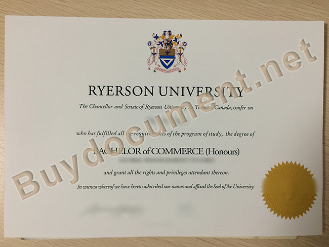 Ryerson University degree order, fake Ryerson University diploma