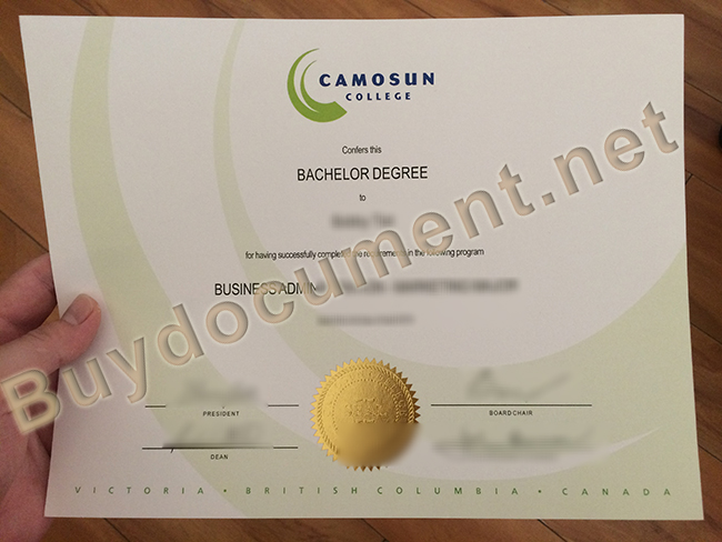 fake Camosun College degree, Camosun College diploma sample