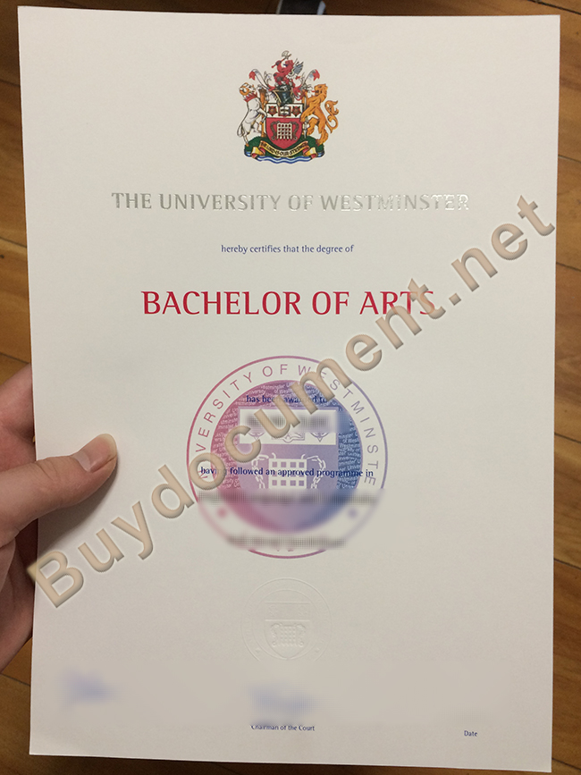 buy University of Westminster fake diploma, University of Westminster degree