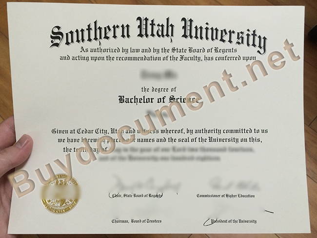 Southern Utah University fake degree, Southern Utah University diploma order