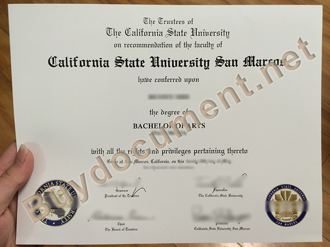 CSU fake diploma, California State University San Marcos fake degree