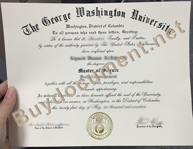 buy George Washington University fake diploma, George Washington University degree