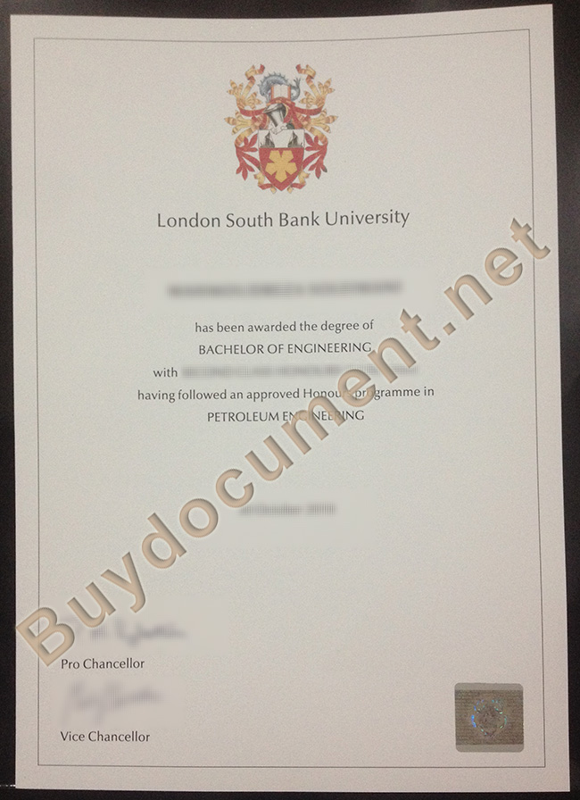 London South Bank University diploma, London South Bank University degree