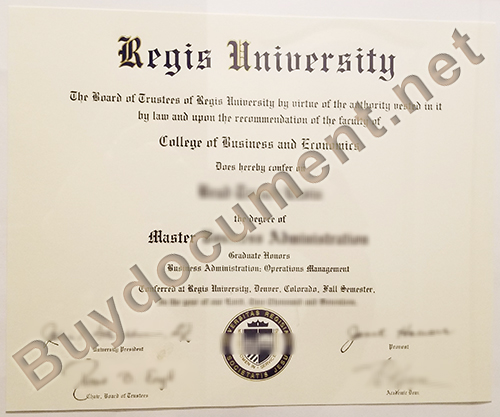 fake Regis University diploma, buy fake degree
