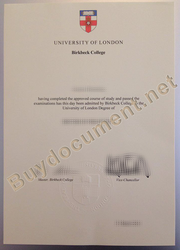 University of London fake degree, buy Birkbeck College fake diploma