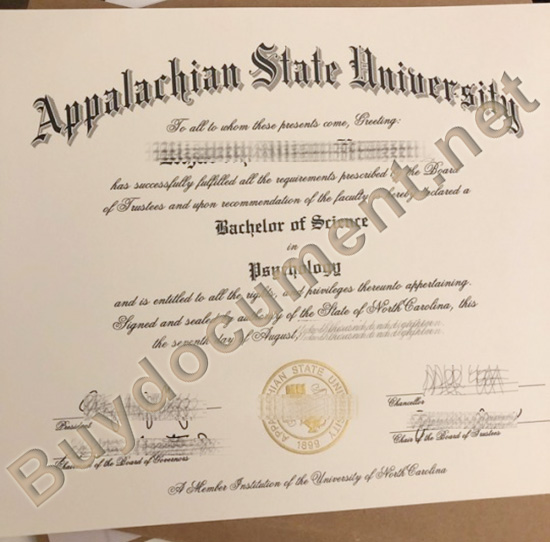 fake Appalarchian State University diploma, buy fake degree