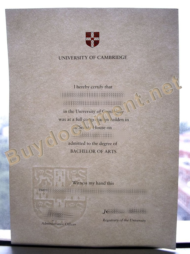 University of Cambridge diploma, fake University of Cambridge degree