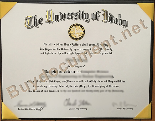 fake University of Idaho diploma, University of Idaho degree
