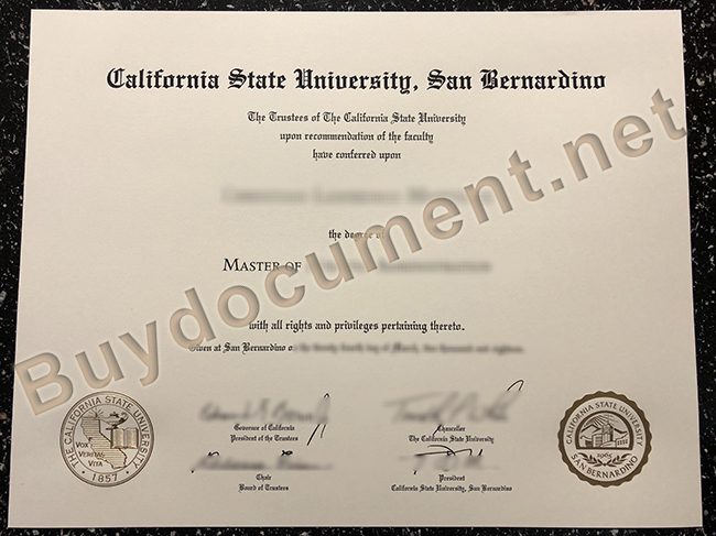 California State University, San Bernardino diploma, California State University, San Bernardino degree, fake diploma