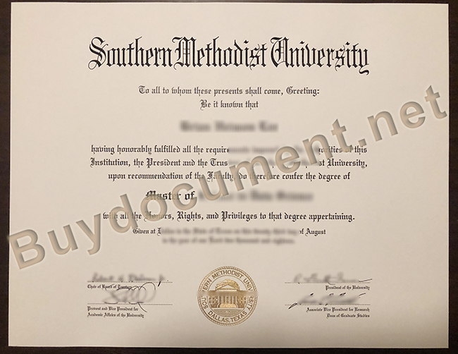 Southern Methodist University diploma, fake Southern Methodist University degree, buy fake diploma