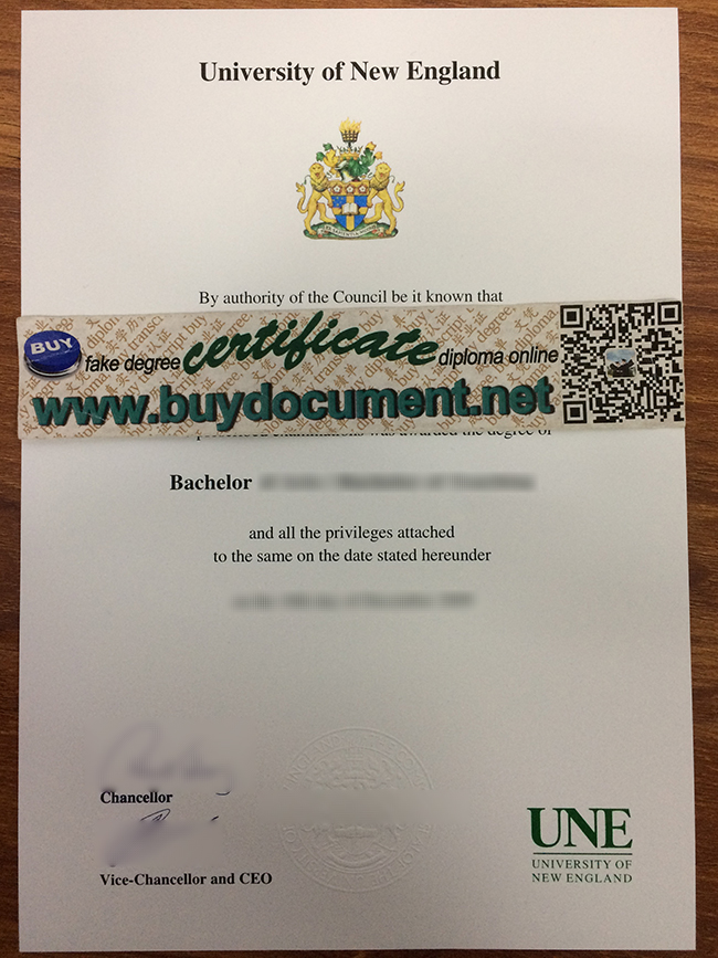 University of New England diploma, University of New England fake degree, buy fake certificate