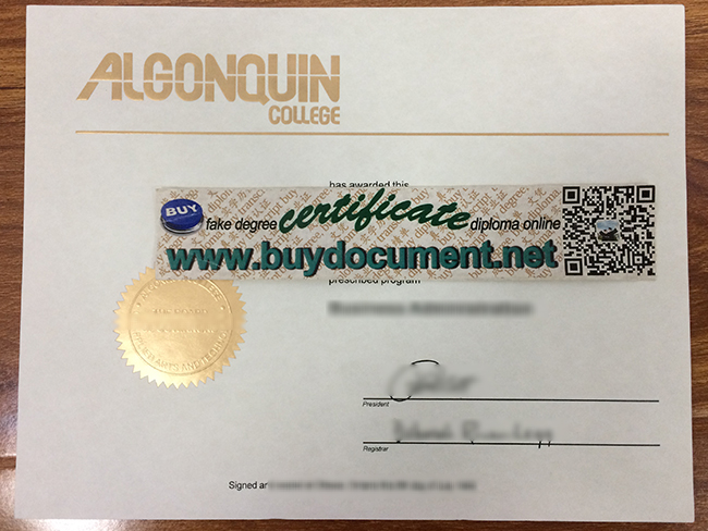 fake Algonquin College diploma, Algonquin College certificate, buy fake degree, fake certificate