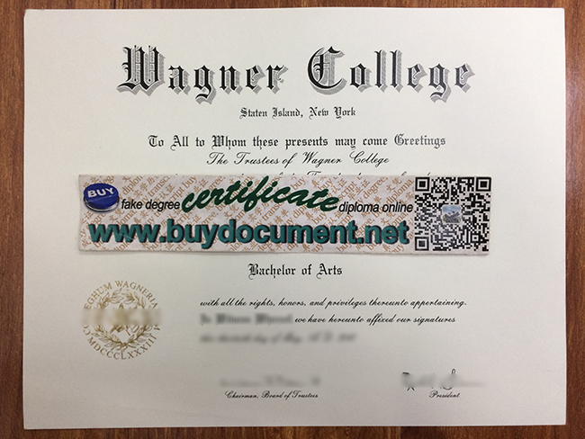 Wagner College diploma, fake Wagner College degree, buy fake USA diploma, fake certificate