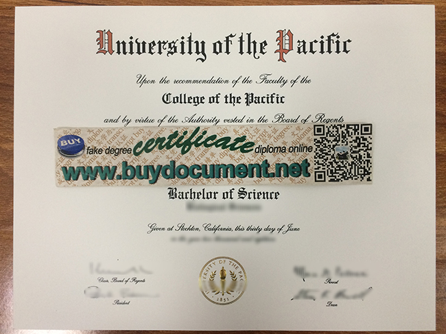 University of the Pacific diploma, University of the Pacific degree, fake certificate maker