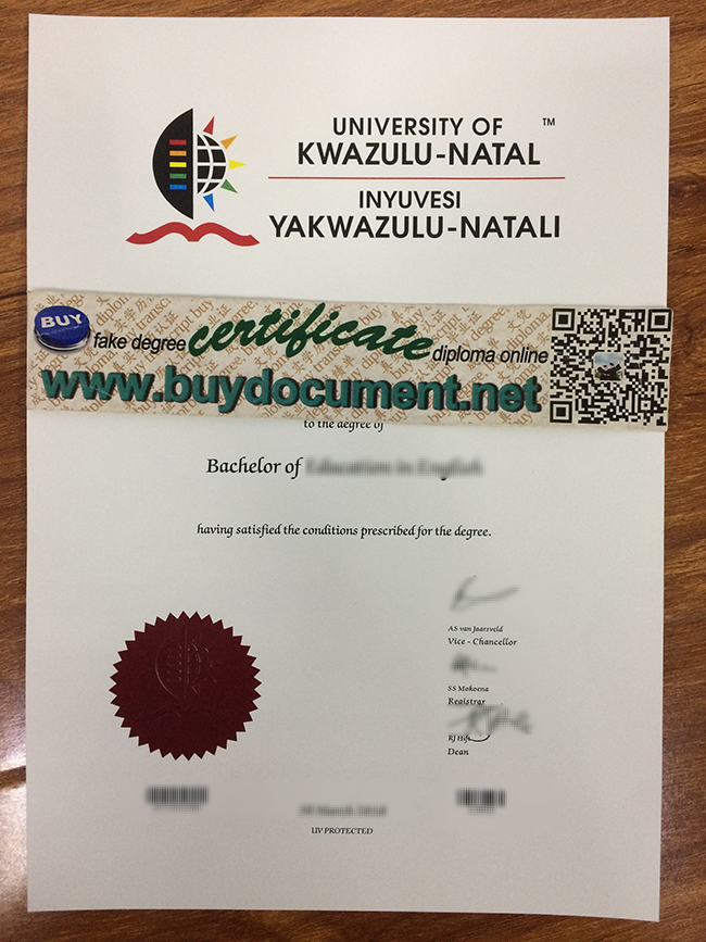 University of KwaZulu-Natal diploma, University of KwaZulu-Natal degree, buy fake certificate