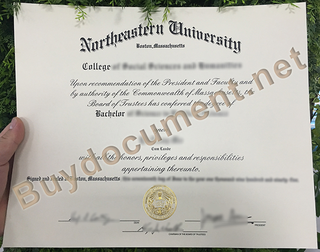 Northeastern University diploma, Northeastern University degree, Northeastern University fake transcript