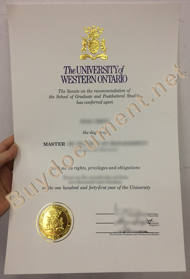 University of Western Ontario diploma, University of Western Ontario degree, fake certificate