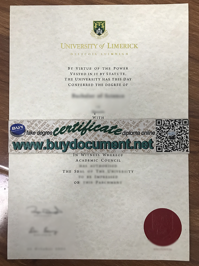 University of Limerick diploma, University of Limerick degree, buy fake certificate