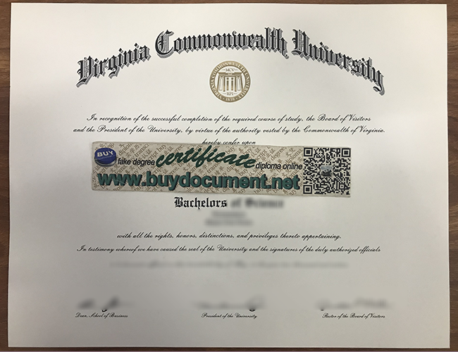 Virginia Commonwealth University diploma, fake VCU degree, fake VCU certificate