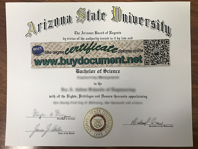 fake Arizona State University diploma, fake Arizona State University degree, Arizona State University certificate
