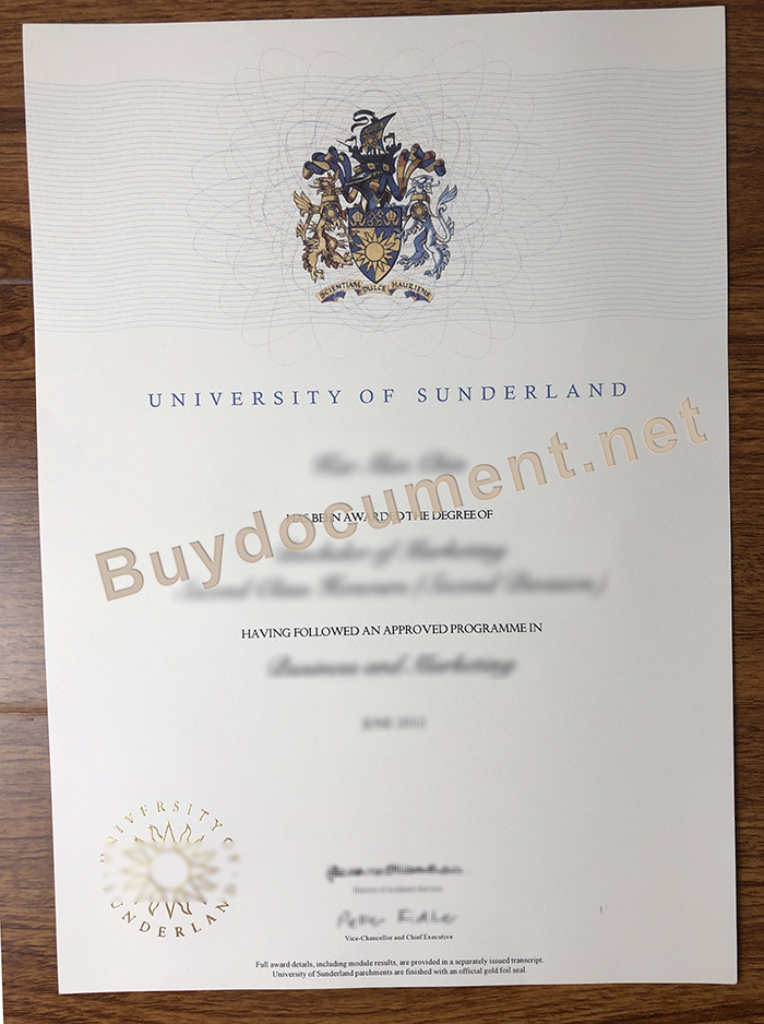 University of Sunderland diploma