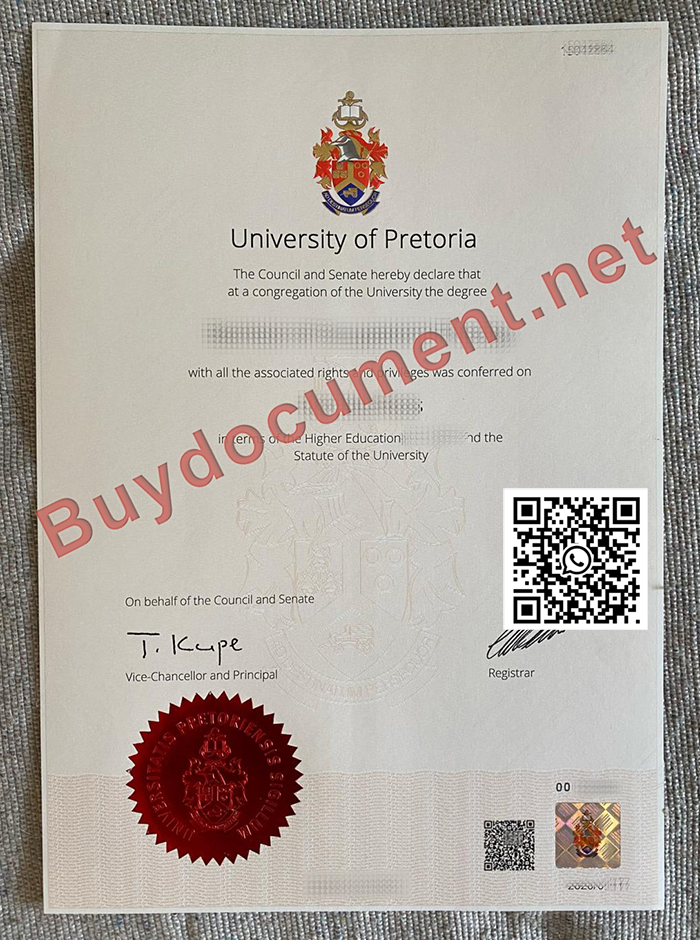 buy fake Pret degree. Fake University of Pretoria diploma.