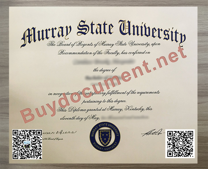 Murray State University degree， MSU diploma.