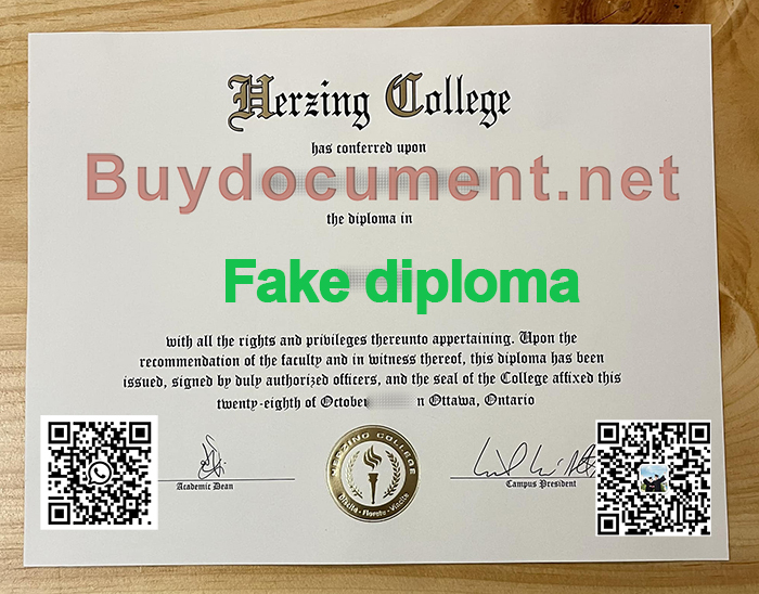 Herzing College diploma
