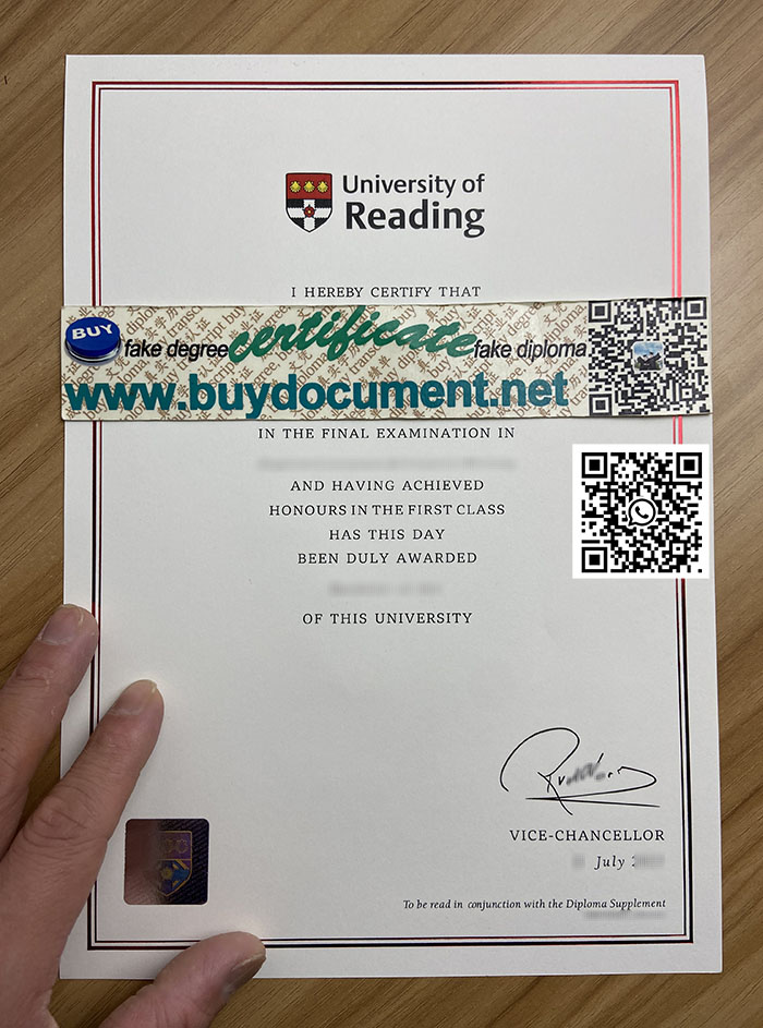 Buy University of Reading diploma. 