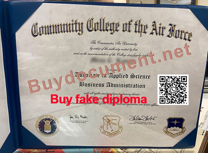 Community College of the Air Force diploma, fake CCAF diploma