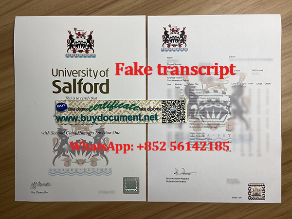 Buy University of Salford transcript. University of Salford diploma 