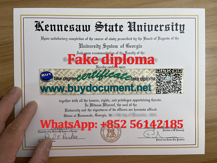 Kennesaw State University diploma, KSU diploma, KSU degree.