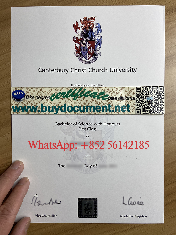 Buy Canterbury Christ Church University diploma. Get a fake CCCU degree.